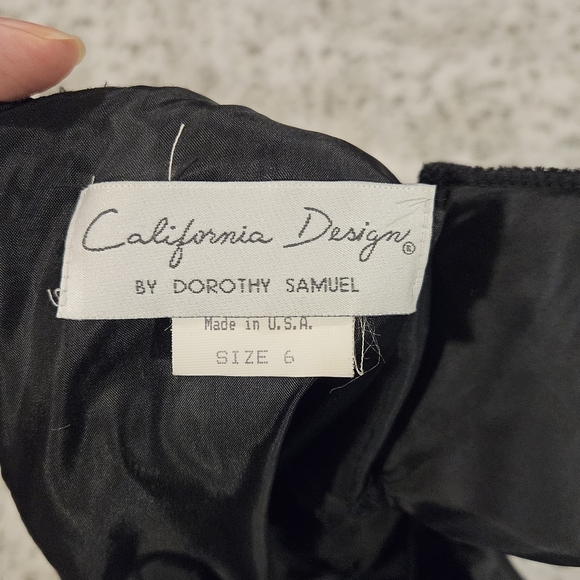 Dorothy Samuel SZ 6 Dark Romantic Black Burnout Velvet Paisley Goth Bodysuit - Picture 3 of 12